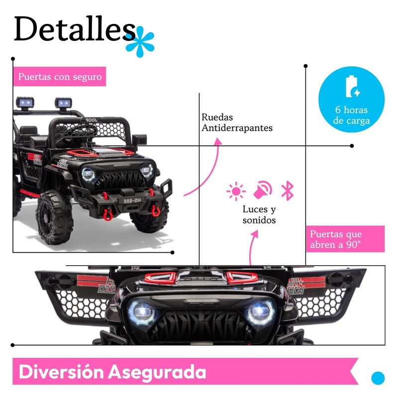 Carro Montable El&eacute;ctrico Nino Control Remoto Te... image number null