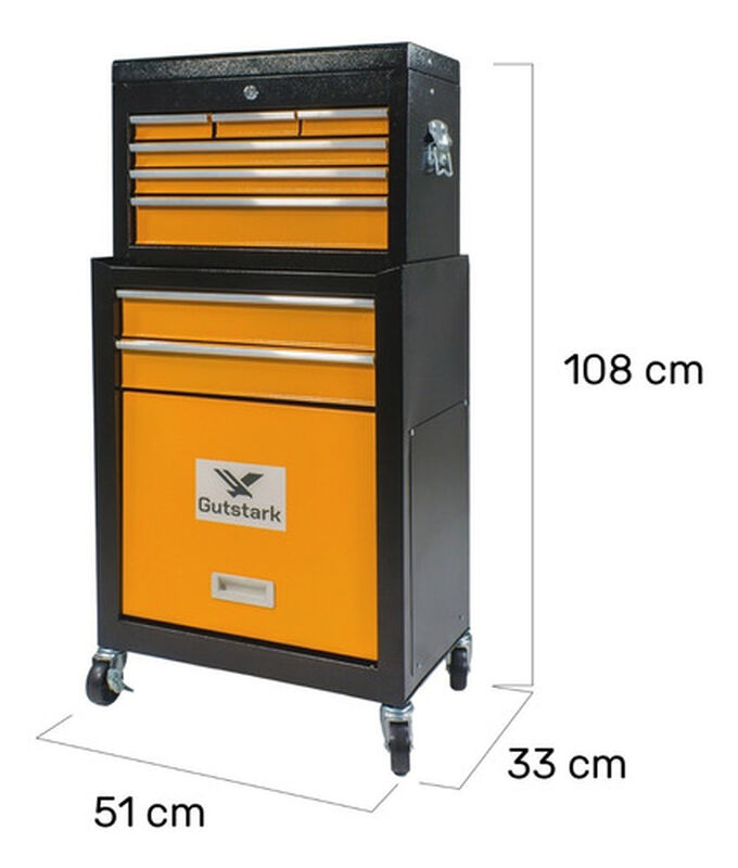 Gabinete M&oacute;vil Met&aacute;lico para Herramientas 9 Caj... image number null