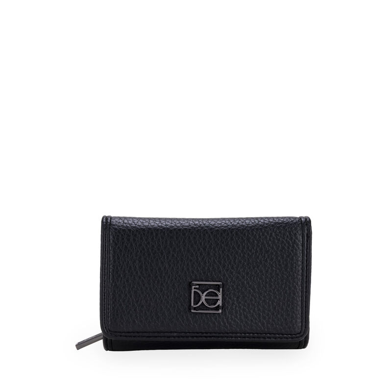 Cartera Hibrida Mediana Con Herraje Color Negro image number null