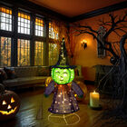 Decoraciones Metalica Halloween con Forma de Bruja en 3D Realistas