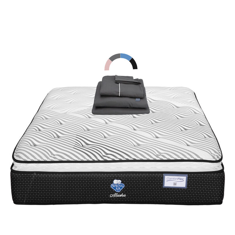 Colch&oacute;n Spring Air Alaska King Size + Juego De ... image number null