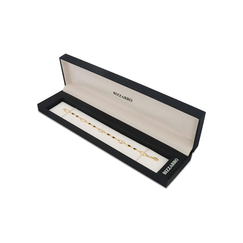 Pulsera Corazones Oro Amarillo 14k Elegante | B... image number null