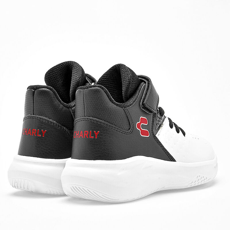 Charly tenis para ni&ntilde;o  blanco negro cod 139676... image number null