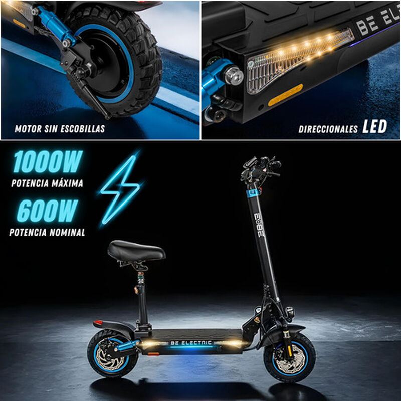Scooter Eléctrico Plegable Bx45 Monopatín 45km ... image number null
