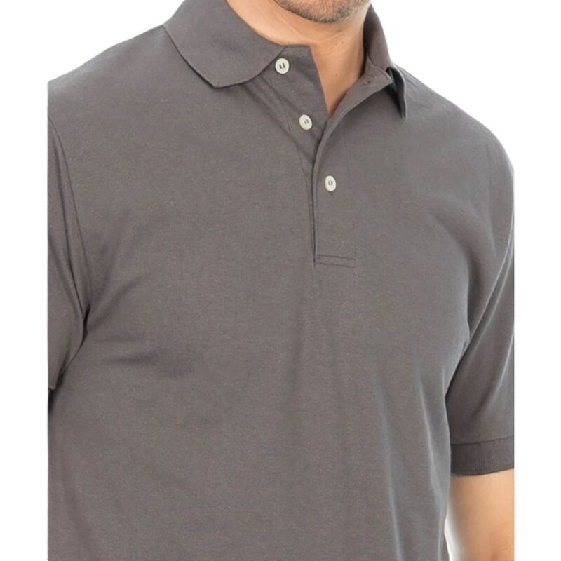 Polo Piqu&eacute; para Caballero Gris Oxford &ndash; Dise&ntilde;o ... image number null