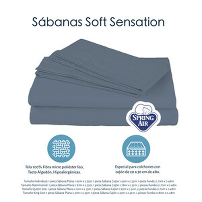 Juego de S&aacute;banas King Size Spring Air Soft Sens... image number null