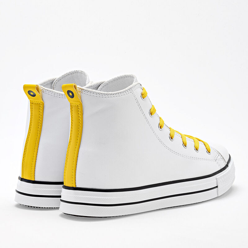 Moramora Tenis urbano para mujer blanco amarill... image number null