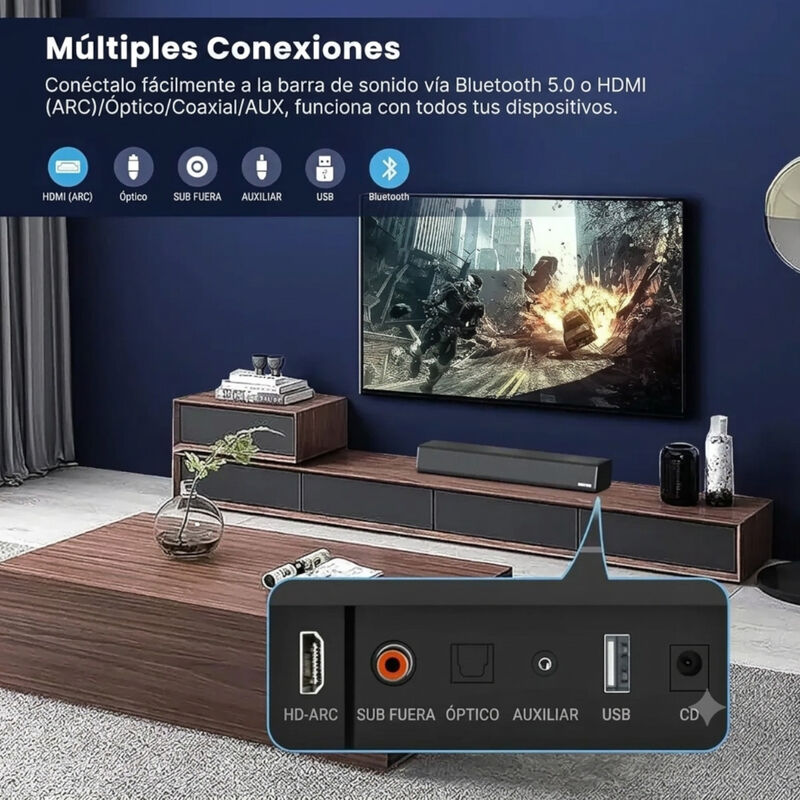 Barra De Sonido Bluetooth Bestisan S6520 80w Rc... image number null