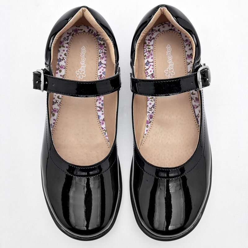 Yondeer Zapatos para mujer negro charol image number null