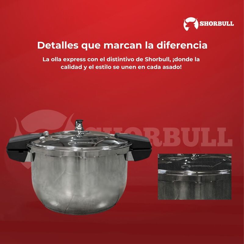 Olla Express 14 Litros Acero Inoxidable Shorbul... image number null