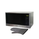 COMBO Microondas Panasonic NN-SB646SRUH  de 36 Litros (1.3ft&sup3; / 1100W)  Color: Gris + Guante Cocina.
