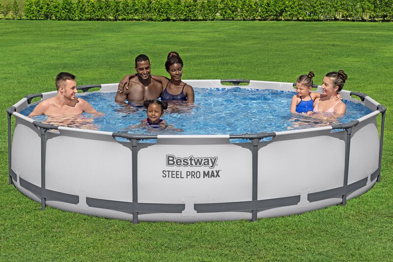 Alberca con estructura redonda 3.66x.76cm con b... image number null