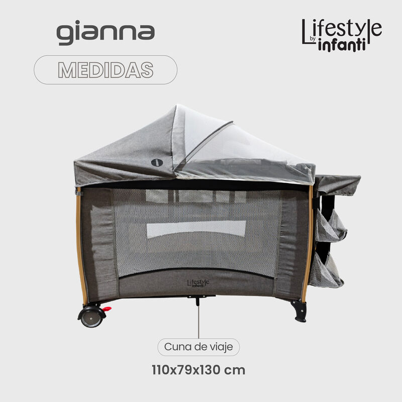 Cuna De Viaje Gianna 2 En 1 Cambiador Desmontab... image number null