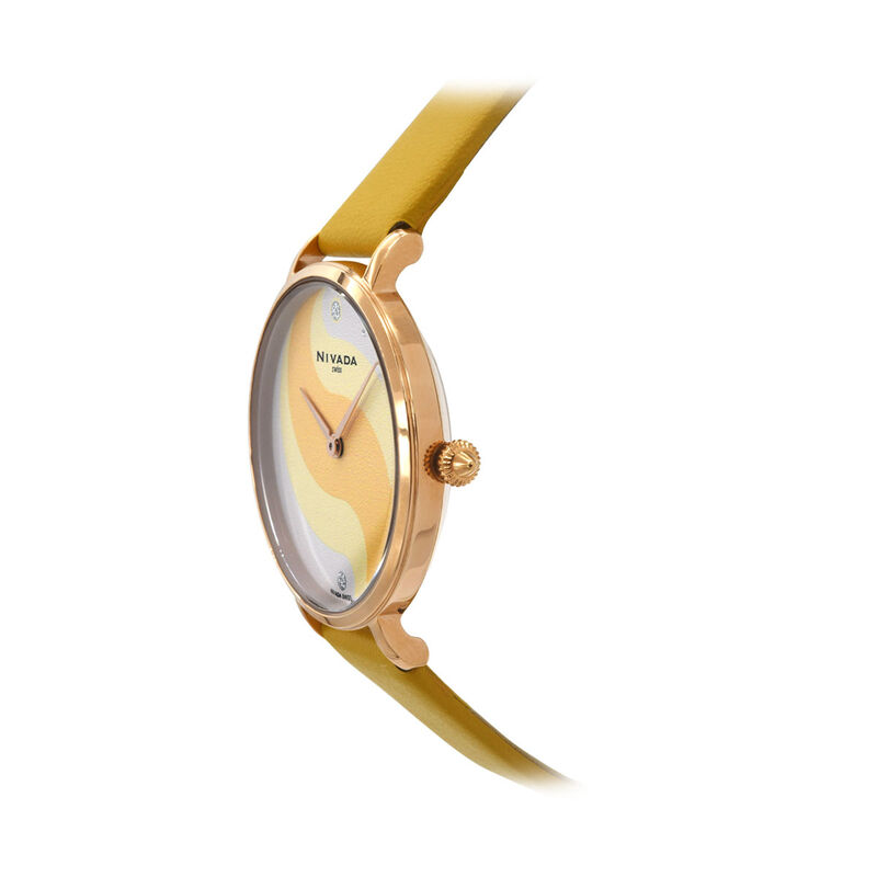 Reloj Nivada Fashion Dama Ac/Piel Carat Amarill... image number null