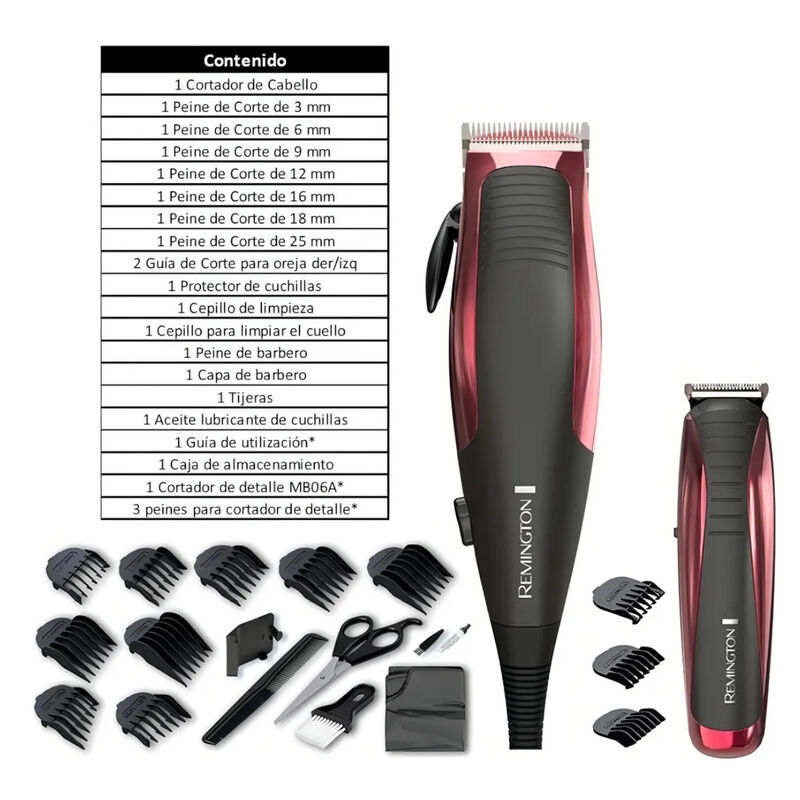 Kit recortador y detallador cabello Remington 2... image number null