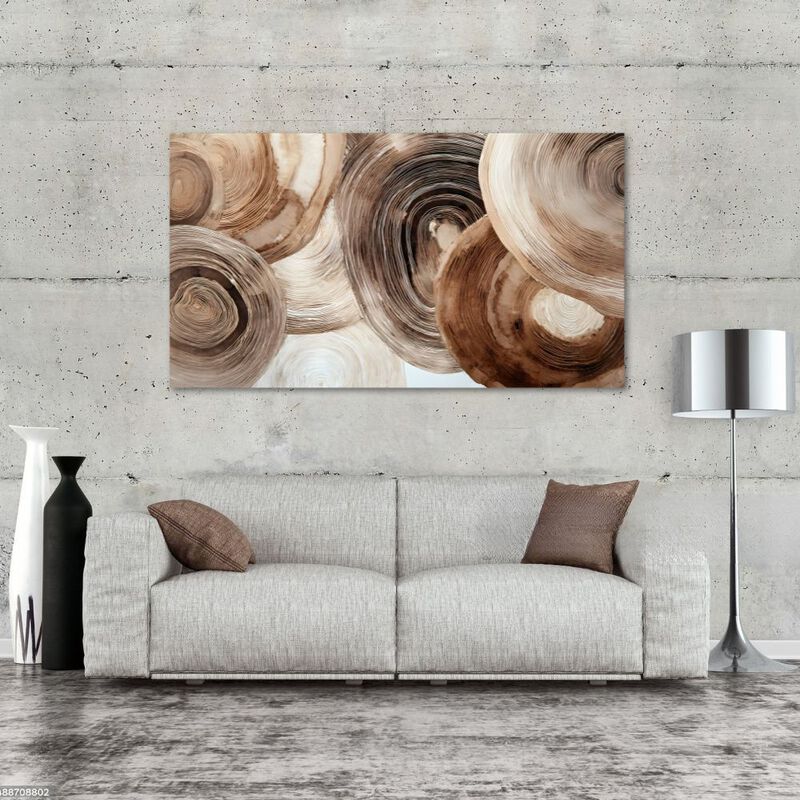 Cuadro Decorativo Geom&eacute;trico 70x100cm Anillos O... image number null