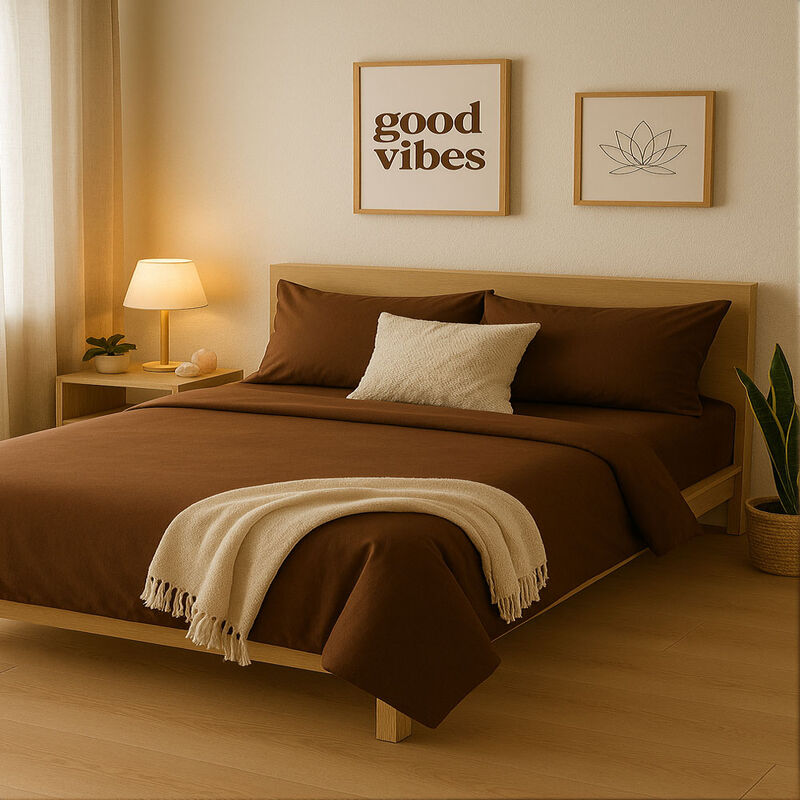 Juego de S&aacute;banas King Size 100% Algod&oacute;n Premium... image number null