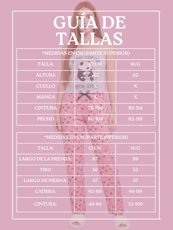 Conjunto Pijama Mujer Blusa Y Pantal&oacute;n Dama Pij... image number null