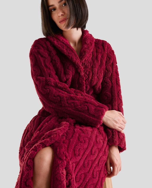 Bata Larga Trenzada Rojo image number null