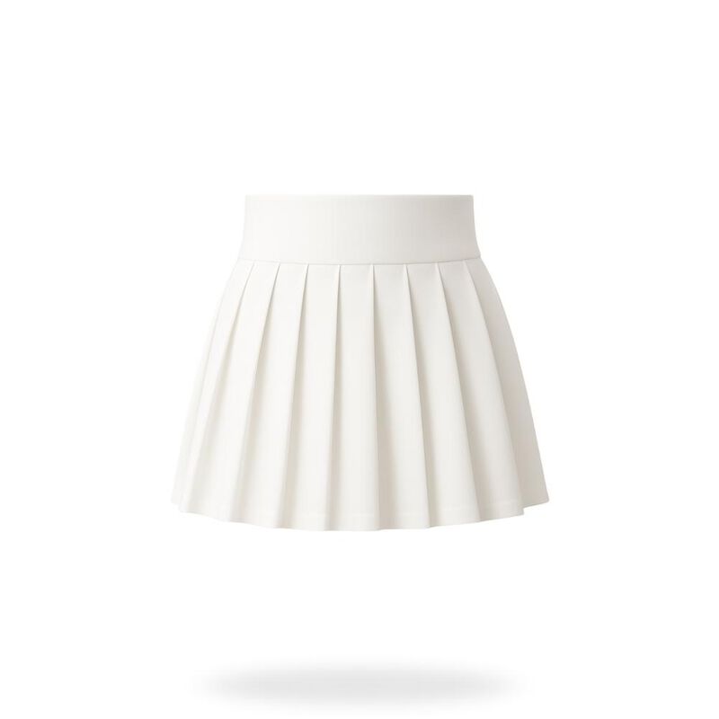 Falda tableada con short image number null