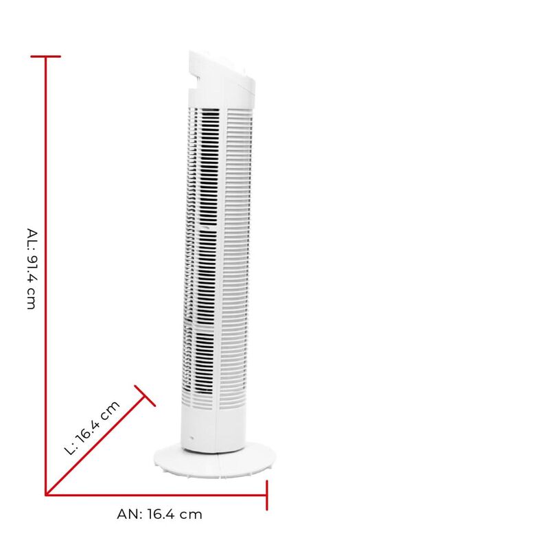 Ventilador Torre Iusa 36" 42w 3vel Timer image number null
