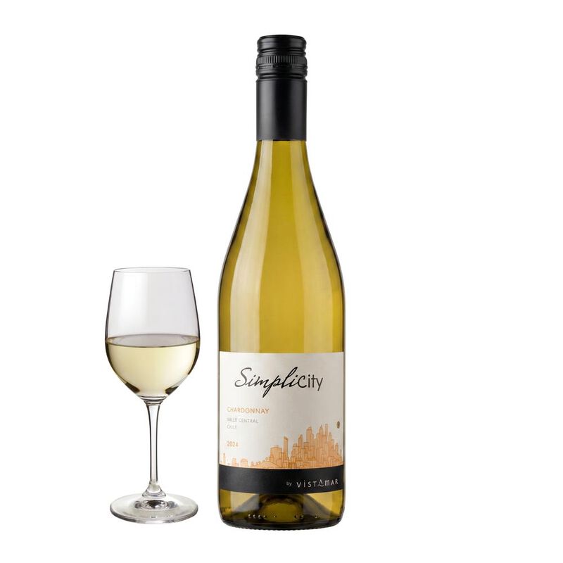 Vino Blanco Simplicity Chardonnay Vistamar 750m... image number null