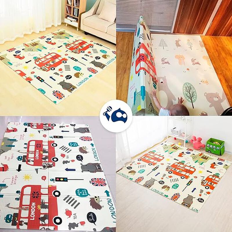 Tapete de Dinosaurios Plegable para Bebe  Bluel... image number null