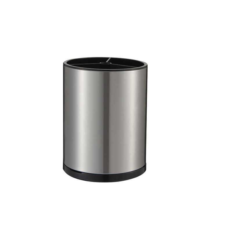 Porta Utensilios Giratorio Redondo De Acero Ino... image number null