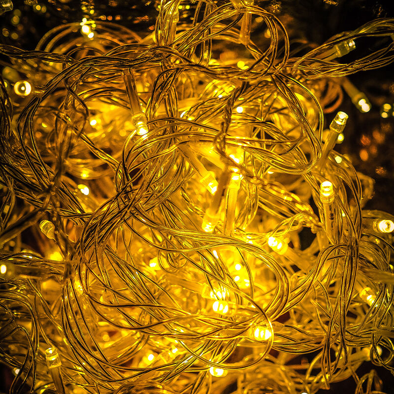 Cortina serie luces 800 LED Luz Calida 3x3 m Ca... image number null