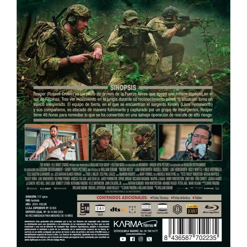 Misi&oacute;n Hostil [Blu-ray] (2024) Tierra del Mal image number null