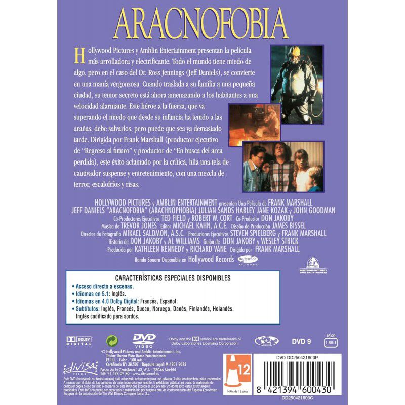 Aracnofobia [DVD] (1990) Arachnophobia image number null