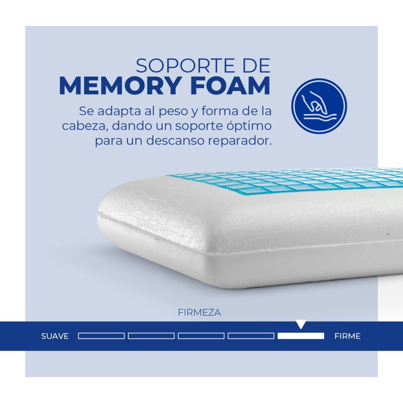 Almohada Double Cool Spring Air De Memoria Con ... image number null
