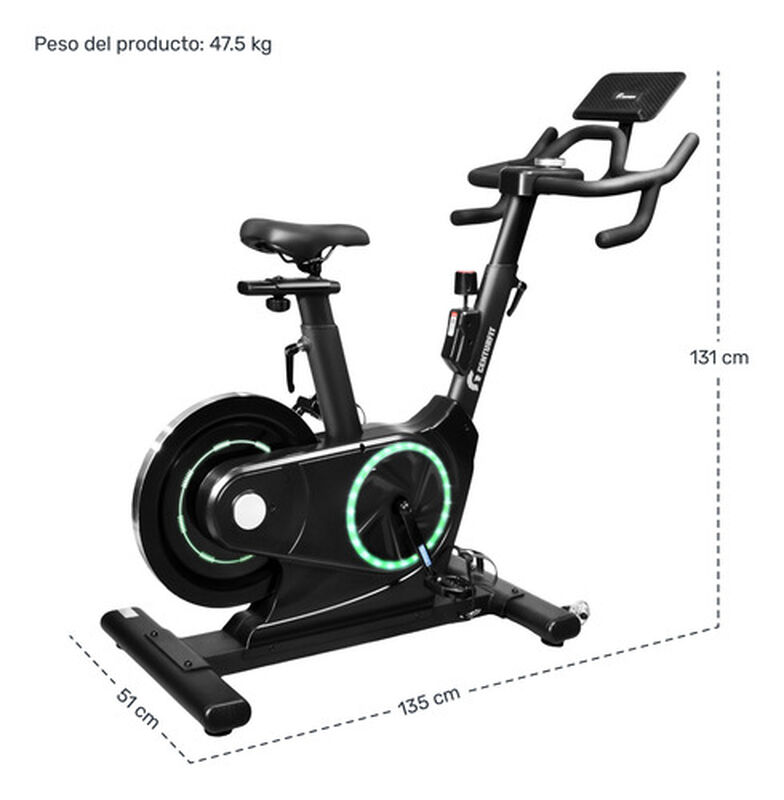 Bicicleta Spinning Est&aacute;tica Fija Magn&eacute;tica Prof... image number null