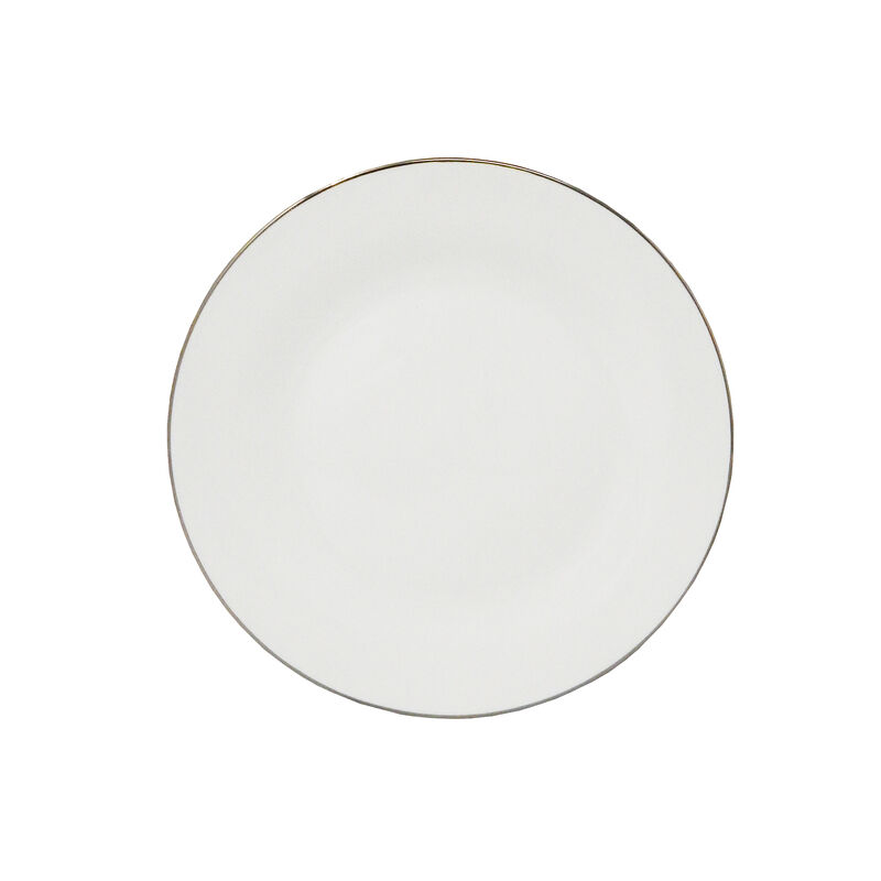 Vajilla de Cer&aacute;mica FOODE  12pzs Blanco/Dorado image number null