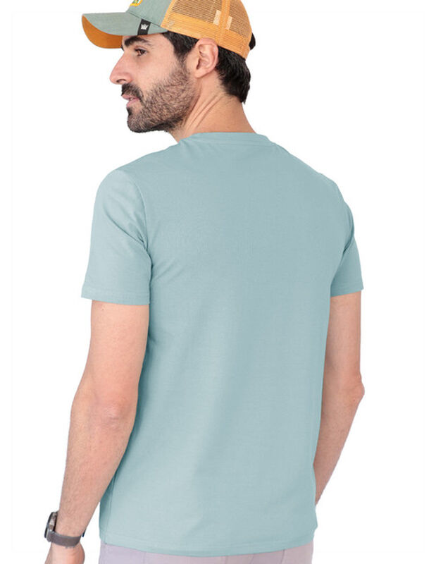 Playera Basica Lisa Caballero Premium Azul Cele... image number null