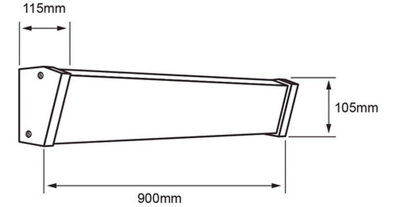 L&aacute;mpara Pared Arbotante Led Exterior 50 W, Luz ... image number null