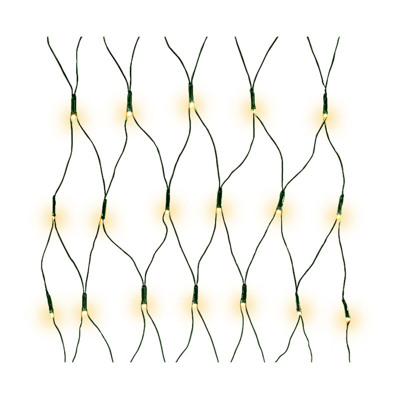 Red De Luces Led Navide&ntilde;a 320 Led Luz Amarilla ... image number null