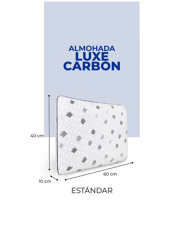 Almohada Luxe-Carb&oacute;n Almohada Reduce Estr&eacute;s, Tr... image number null