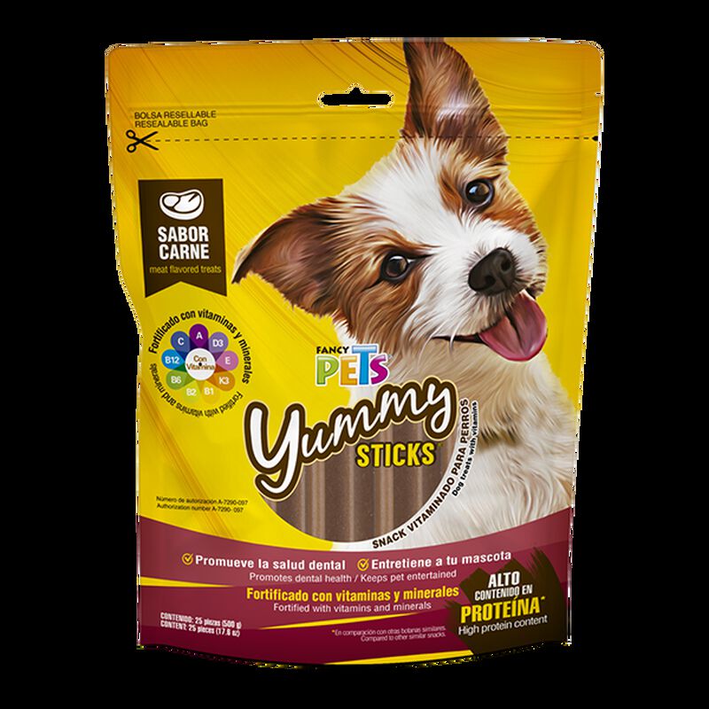 Fancy Pets Yummy Sticks Carne 25 Pz - 500G image number null