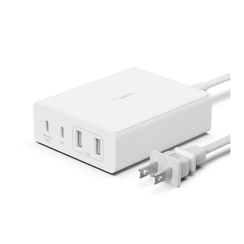 Cargador De Pared De 4 Puertos Con 2 Entradas U... image number null