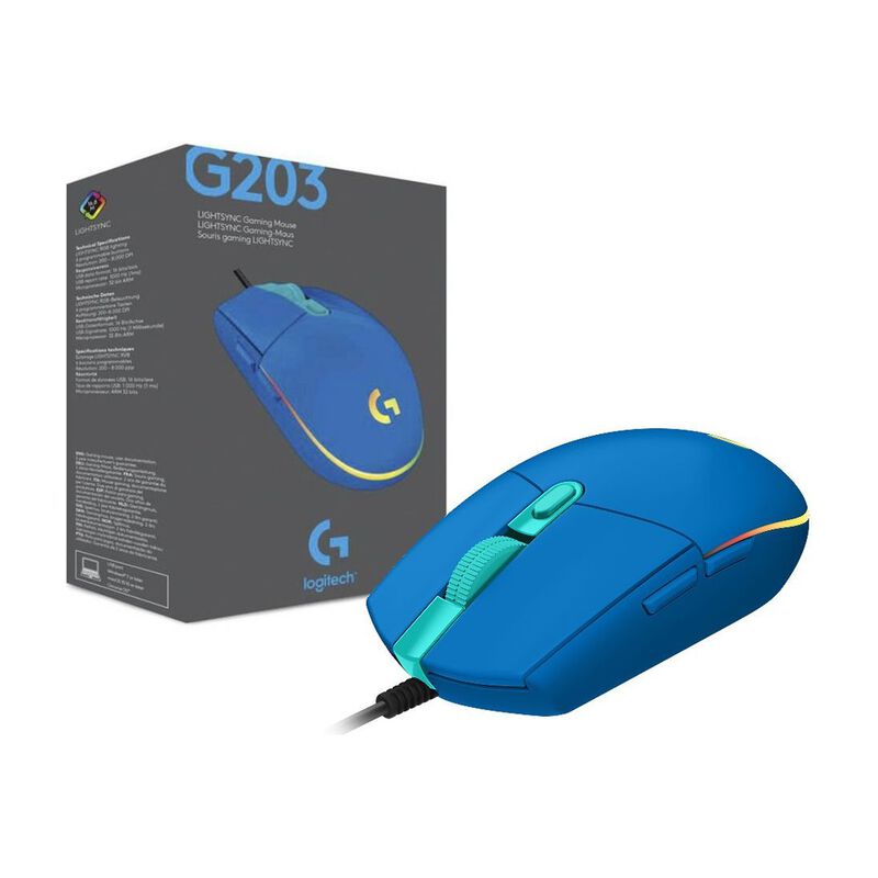 Mouse Gamer Alambrico Logitech G203 Lightsync A... image number null