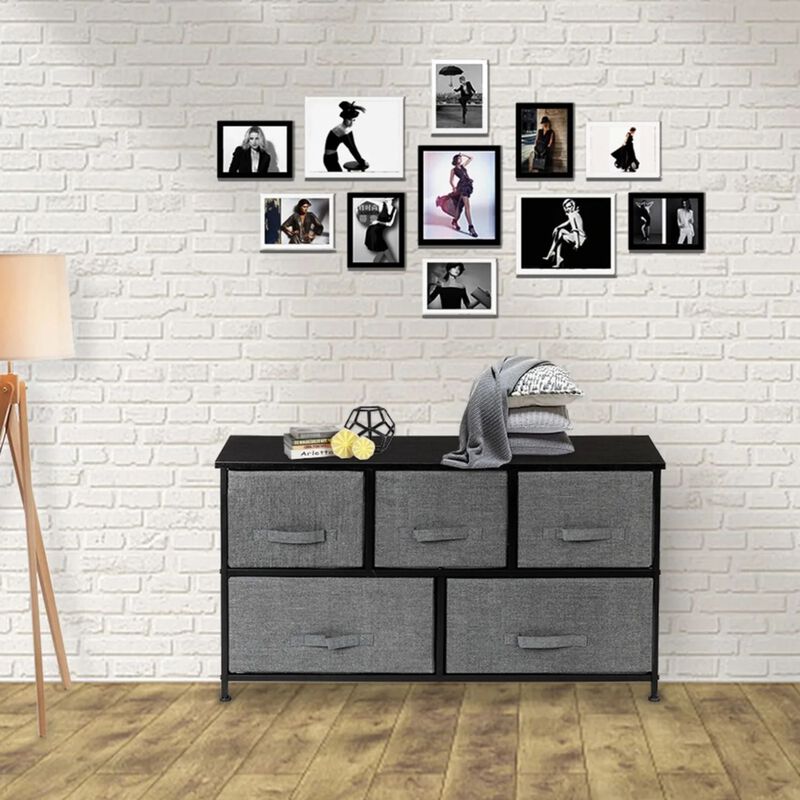 Cajoneras para Recamara con 5 Cajones, 2 Nivele... image number null