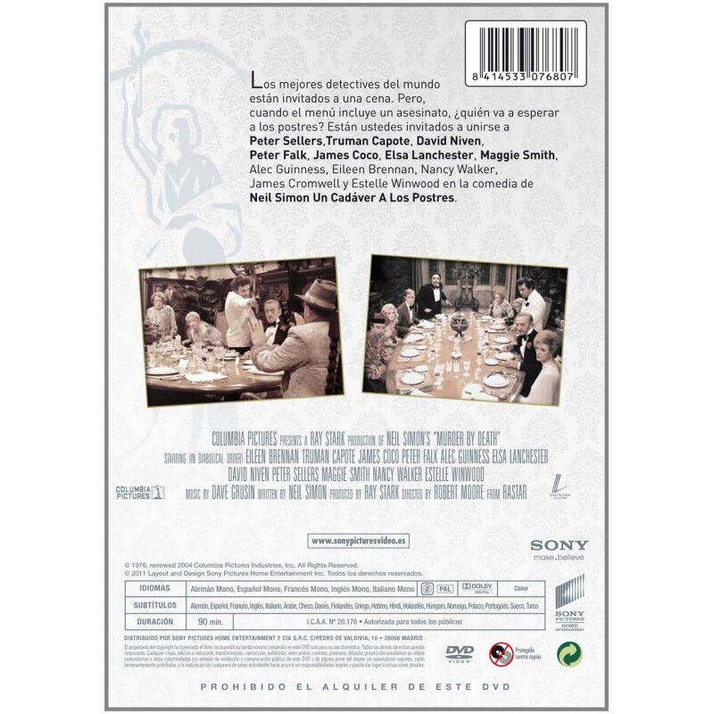 Un Cad&aacute;ver A Los Postres [dvd] (1976) Murder By... image number null