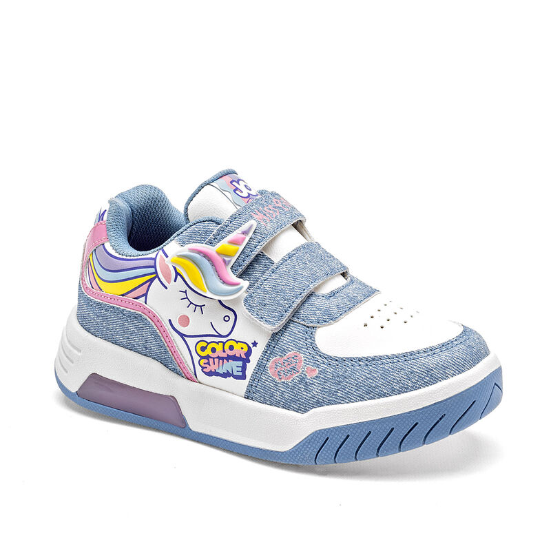 Miss Pink Tenis urbano para ni&ntilde;a blanco azul image number null