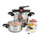 Set De Ollas De Presi&oacute;n 4 y 6L Acero Inox Bogner BPCH0406L