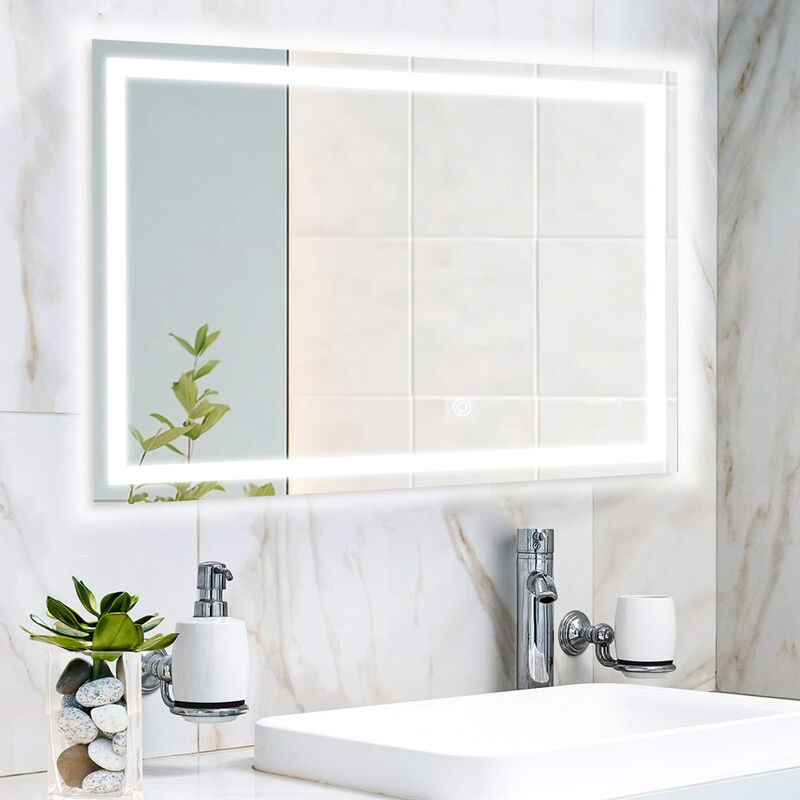 MIL LUCES ESPEJO DE VIDRIO RECTANGULAR CON BORD... image number null