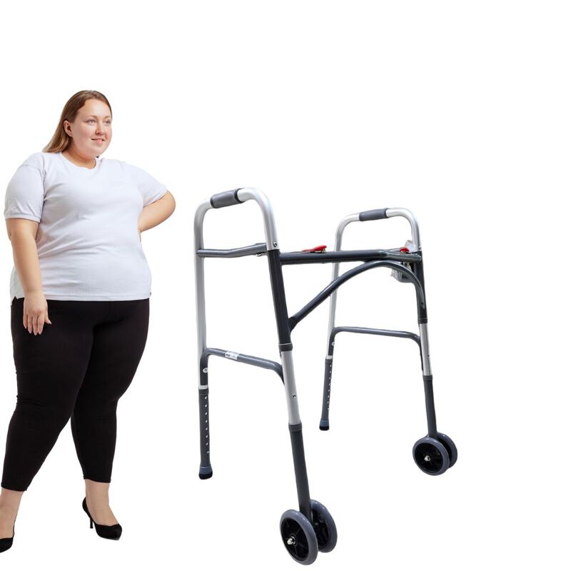 Andadera Bari&aacute;trica Soporta 200 KG Con Llantas ... image number null