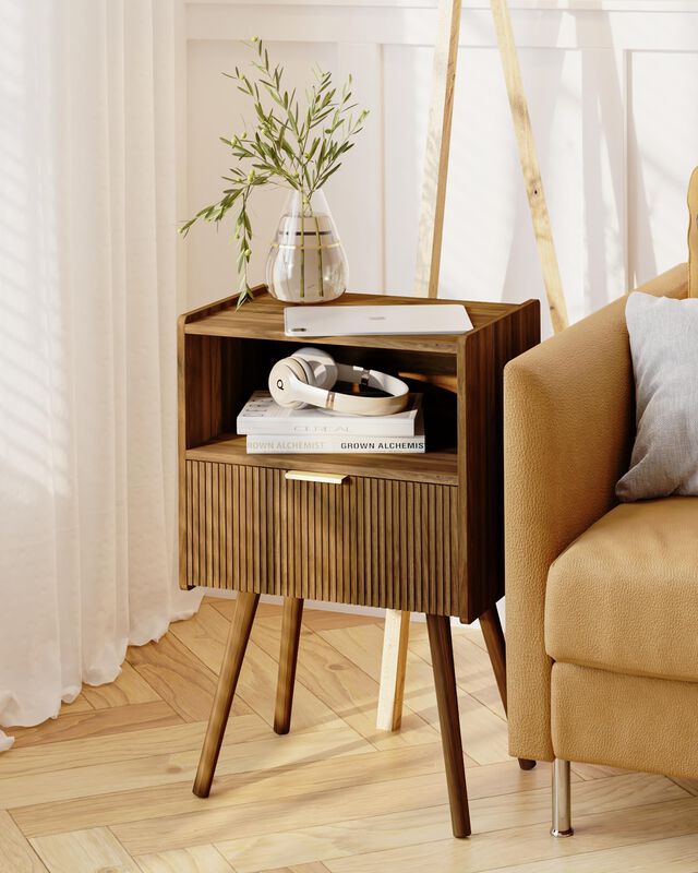 Mesita De Noche Moderna Nightstand Joonee Con A... image number null