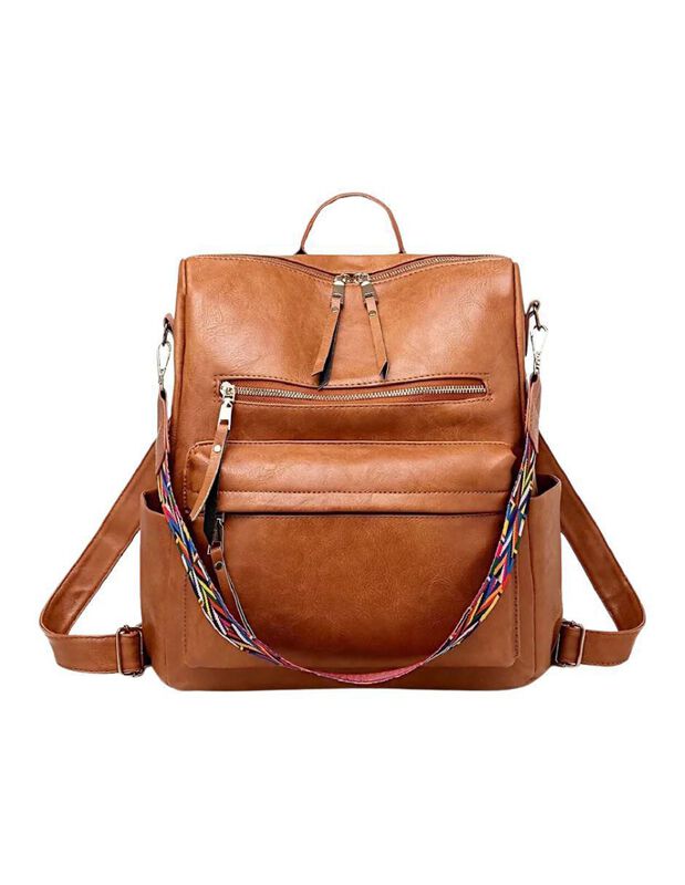 Bolsa Backpack Pink Brule De Piel Unisex image number null