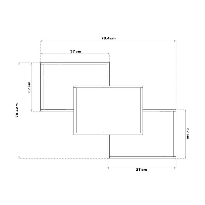 Repisa Bertolini AM3080 Blanco image number null